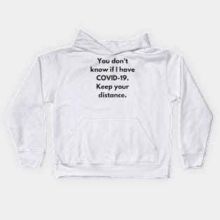 Covid Status Unknown Kids Hoodie